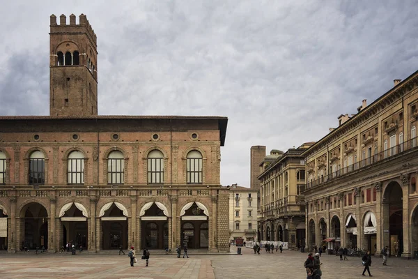Bologna piazza Maggiore — Φωτογραφία Αρχείου
