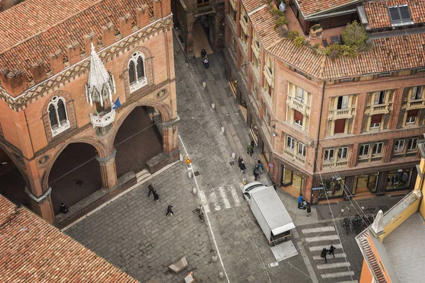 Aerial view of Bologna street — Stock Photo, Image