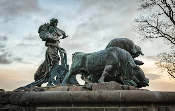 Gefion fontäne kopenhagen denmark — Stockfoto