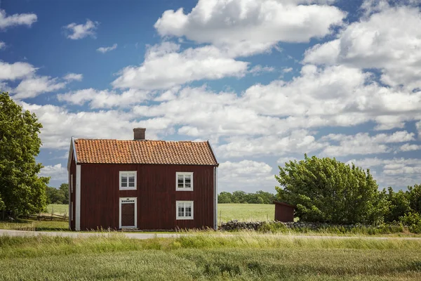 Venkovské švédský statek — Stock fotografie