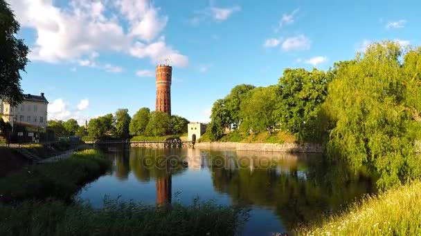 Kalamar lapso de tempo da torre de água — Vídeo de Stock