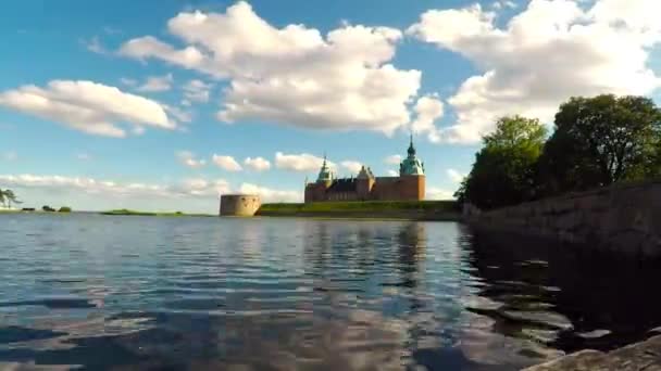 Kalmar histórico castelo time lapse vídeo — Vídeo de Stock