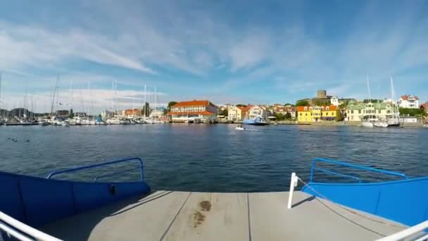 Marstrand ferry boat — Stock Video