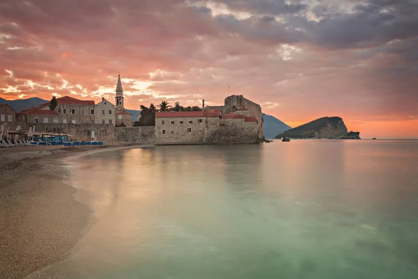 Budva-Montenegro Sunrise — Stockfoto