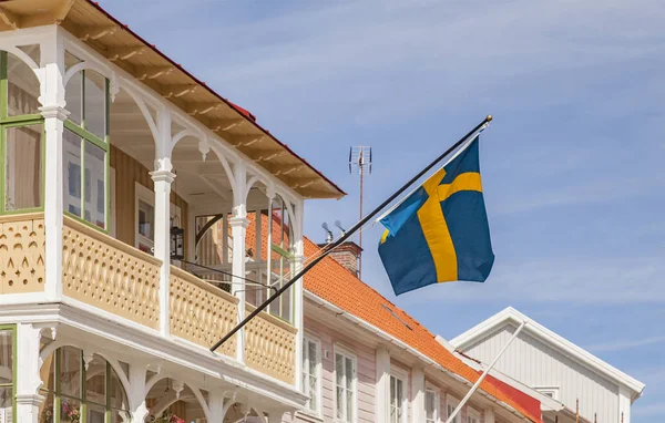 Svezia bandiera Marstrand — Foto Stock