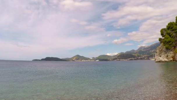 Montenegro paesaggio balneare — Video Stock