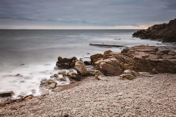 Playa tormentosa de Kullaberg — Foto de Stock