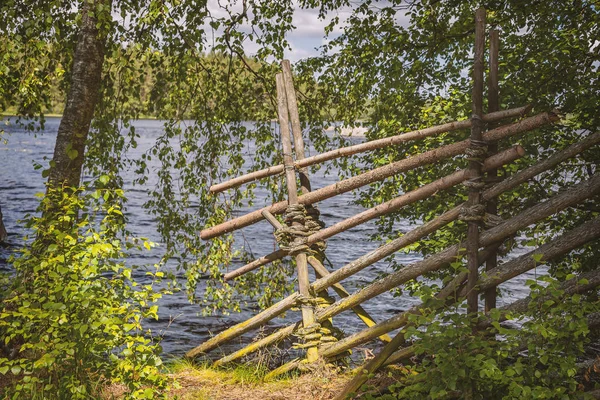 Traditional wattle fence — Stock Photo, Image