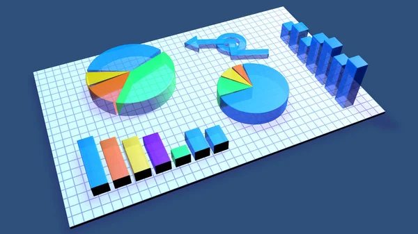 Business Chart animation — Stock Photo, Image