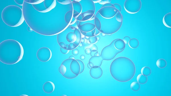 Sauerstoff-Moleküle im Blut schwimmenden — Stockfoto