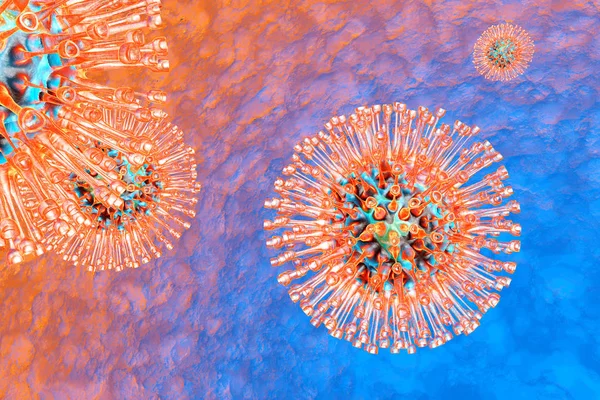 Bir Herpes virüs — Stok fotoğraf