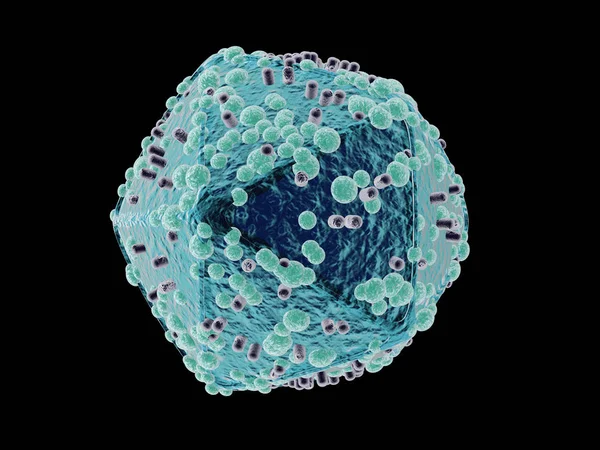 Ett Hiv-Virus — Stockfoto