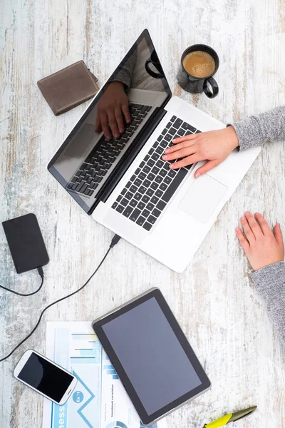 A working woman's hand — Stock Photo, Image