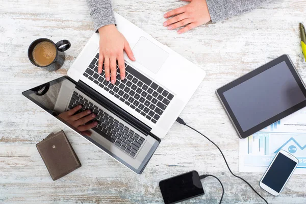 A working woman's hand — Stock Photo, Image