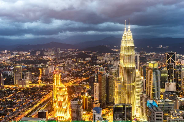 Uitzicht over Kuala Lumpur — Stockfoto