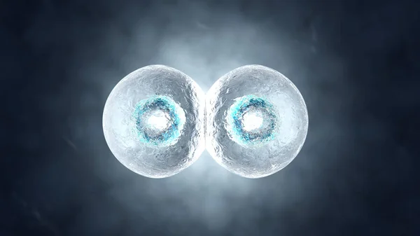 3D wytopione ilustracja replikacji komórek — Zdjęcie stockowe