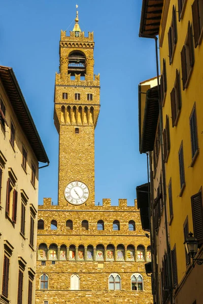 Palazzo Vecchio Floransa'da görünümü — Stok fotoğraf