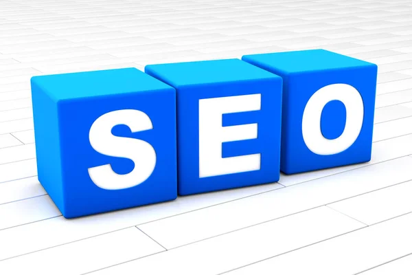 SEO word illustration — Stock Photo, Image