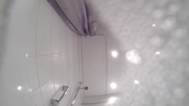 Water Filling Bathtub — Stock Video