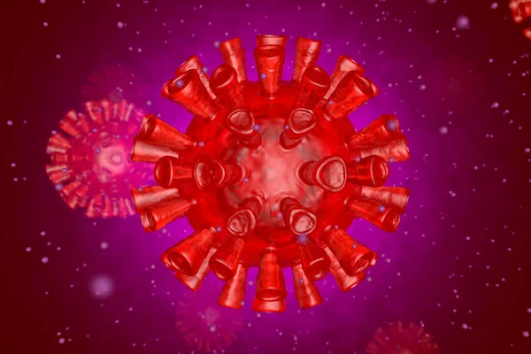 3D-Illustration eines Coronavirus — Stockfoto