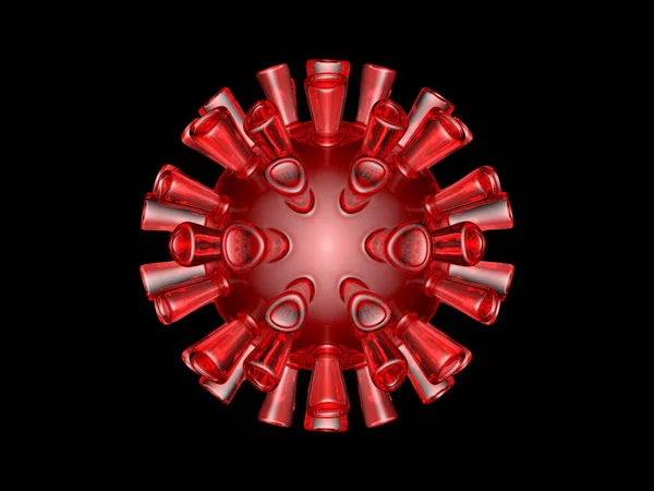 3d illusztráció egy koronavírus — Stock Fotó