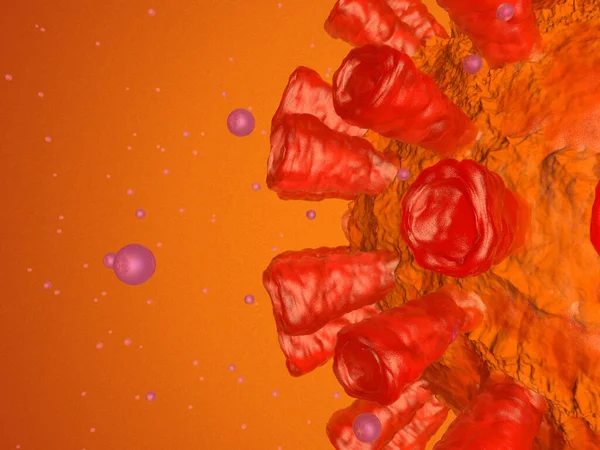 Coronavirus aka Covid-19 Virus Visualisierung. — Stockfoto