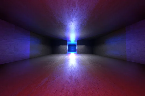 3D Illustration of a dark Interior. — Stock Photo, Image