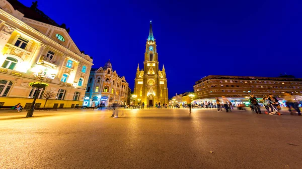 View on the Cathedral of Novi Sad — Stock Photo, Image