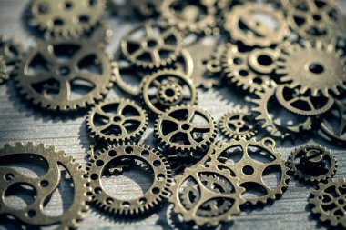 teknolojik altyapı ile metal Dişliler ve cogwheels