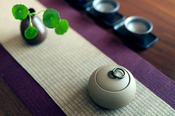 The Chinese tea ceremony indoors — Stock Photo, Image