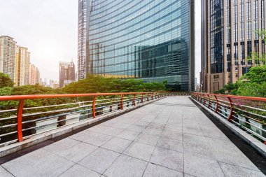 Çin'in Guangzhou cityscape