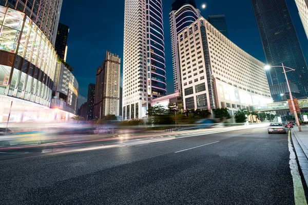 Light trails at night — Stock Photo, Image