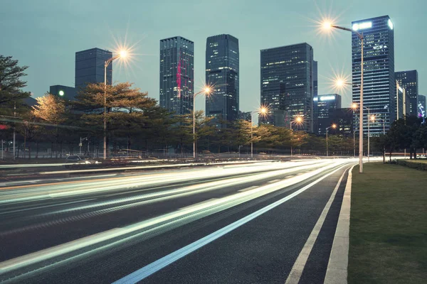 Cityscape à noite — Fotografia de Stock