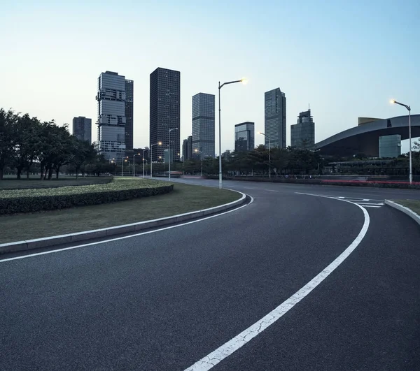 Asfalto asfalto carretera urbana — Foto de Stock
