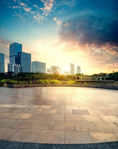 Empty brick road — Stock Photo, Image