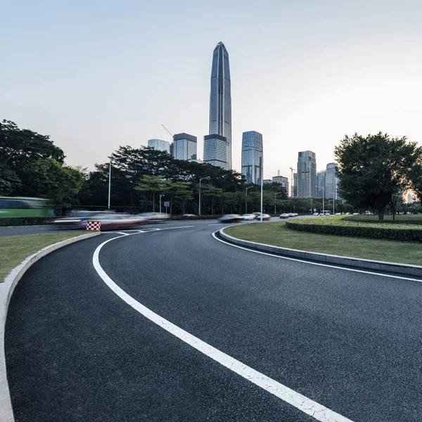 Asfalto asfalto carretera urbana —  Fotos de Stock