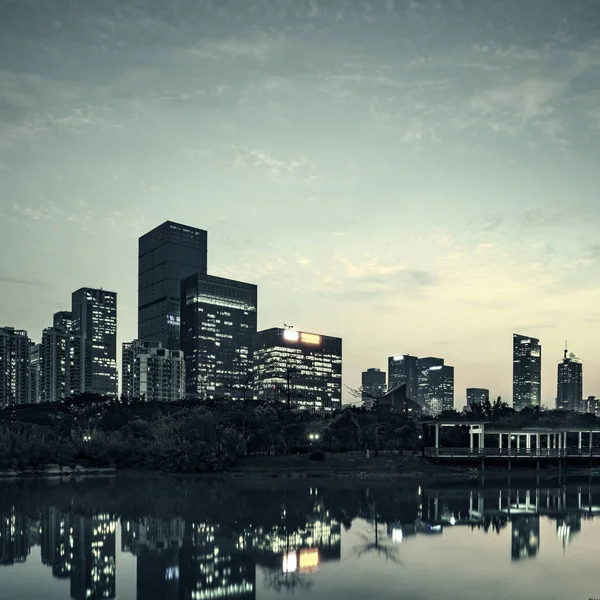 La ciudad de Shenzhen, china — Foto de Stock