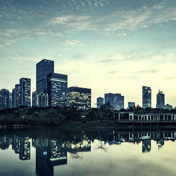 La ciudad de Shenzhen, china — Foto de Stock