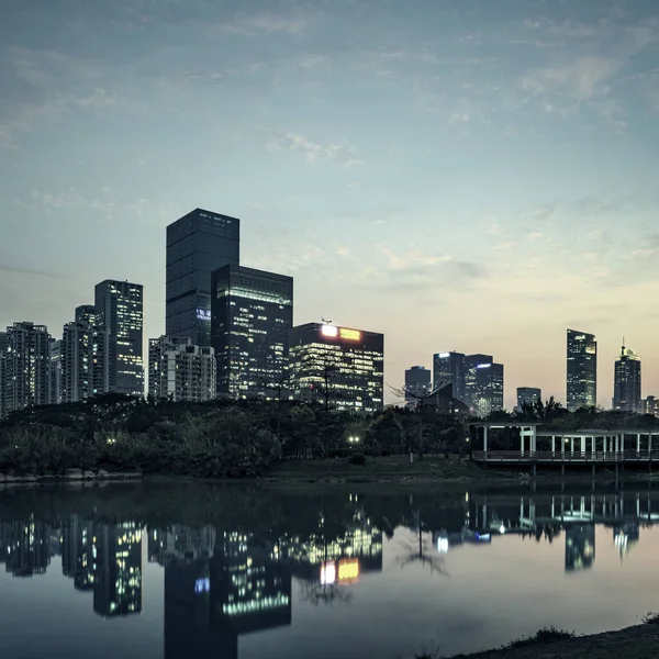 La ciudad de Shenzhen, china — Foto de Stock