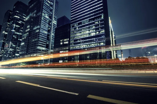 Leichte Spuren in der Nacht — Stockfoto