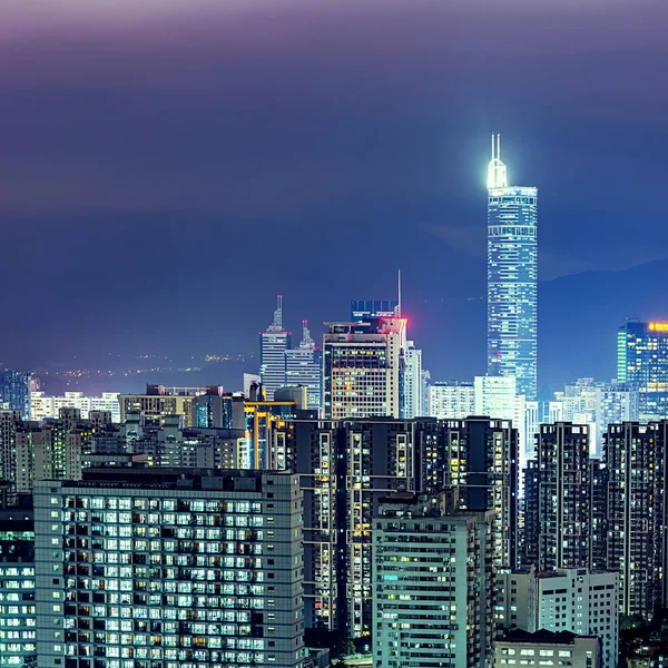 Guangzhou traffic at night — Stock Photo, Image