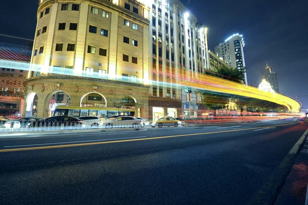 Guangzhou traffic at night — Stock Photo, Image