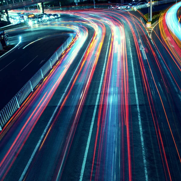 Busy traffic in city — Stock Photo, Image