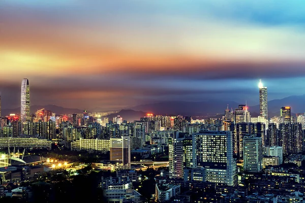 Shenzhen at night — Stock Photo, Image