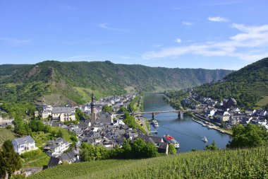 Cochem şehrinin manzarası