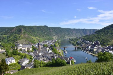 View of the city of Cochem clipart