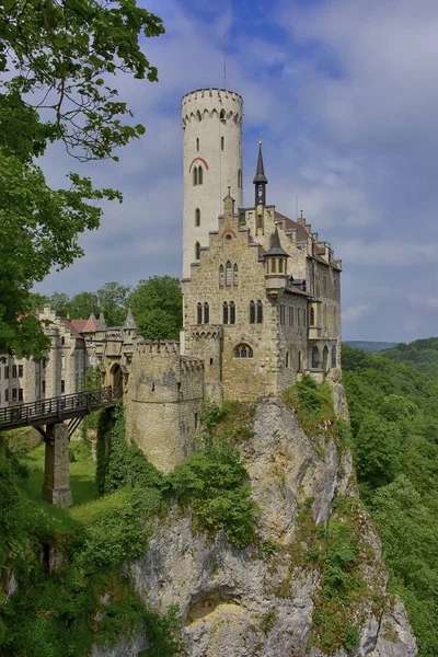 Blick auf die Burg Lichtenstein — Stockfoto