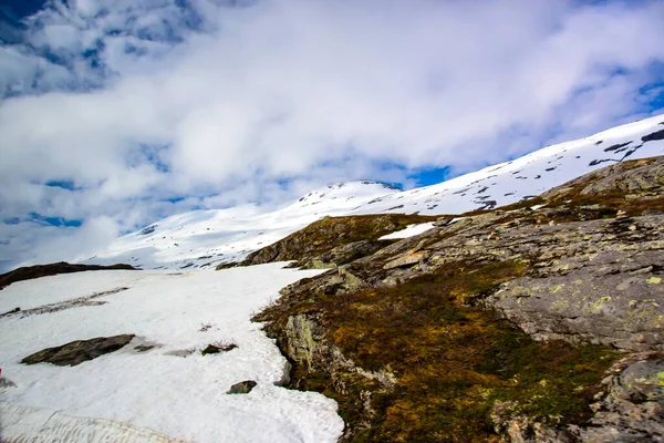 Gleccser Mező Közel Volt Geirange Norvégiához — Stock Fotó