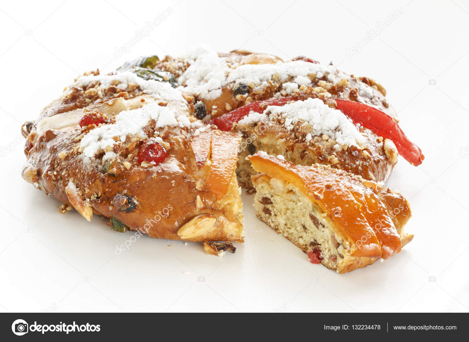Bolo Rei is a traditional portuguese Christmas cake made with