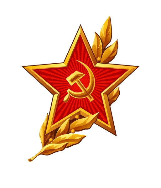Sovjetiska Röda armén badge — Stock vektor